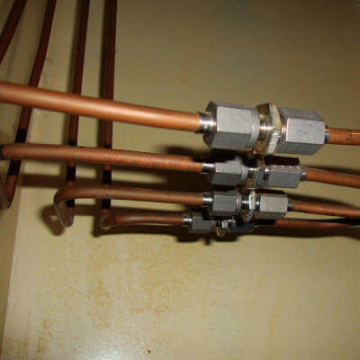 Image of copper pipes